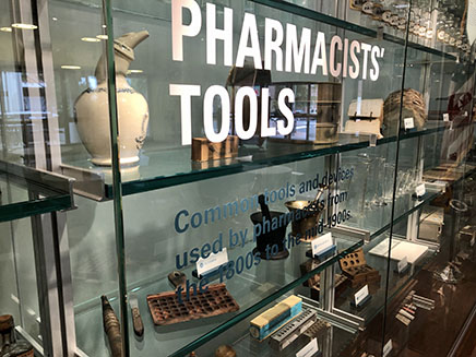 Pharmacist tools exhibit at VCU School of Pharmacy